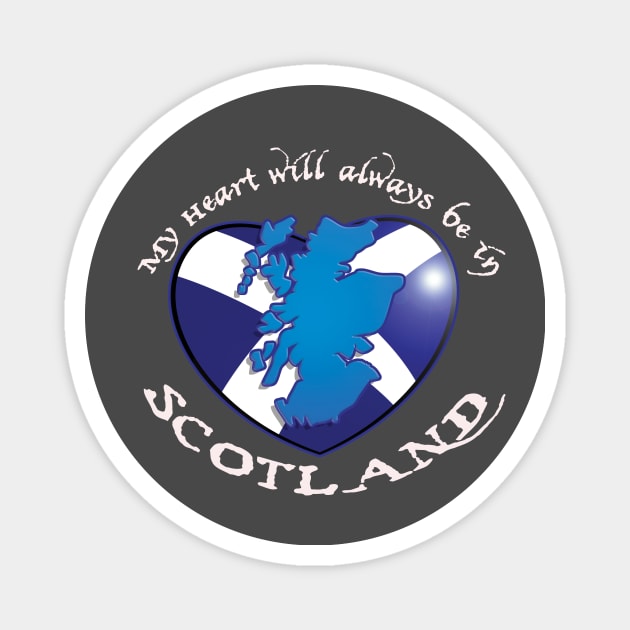 My Heart will always be in SCOTLAND! Magnet by Squirroxdesigns